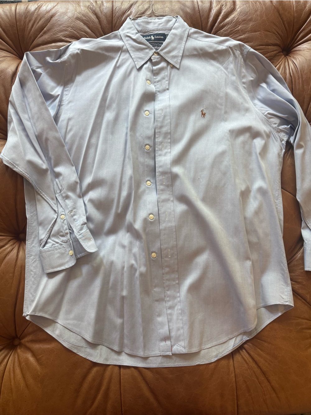 Ralph Lauren Light Blue Cotton Dress Shirt